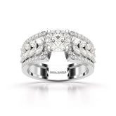 1.8 Classic Round Cut Lab Diamond Ring